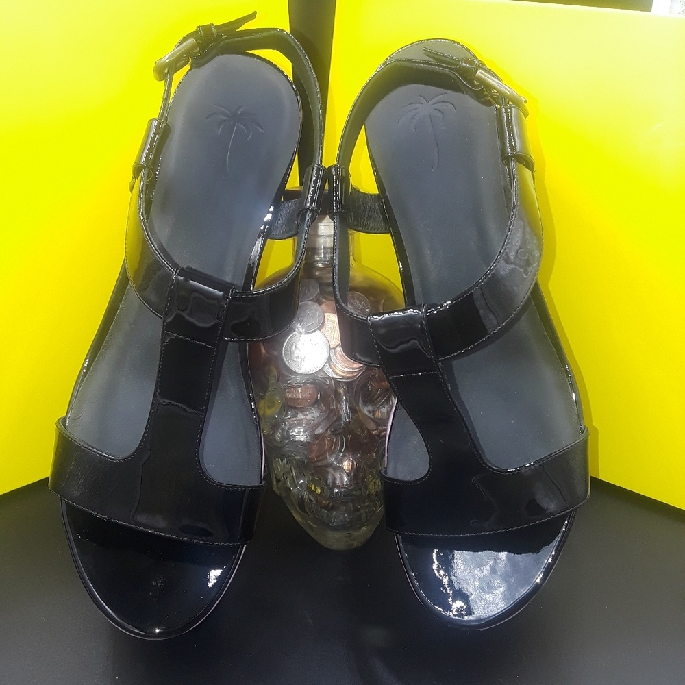 Tomas Maier Patent Color Block Platform Heel - image 4